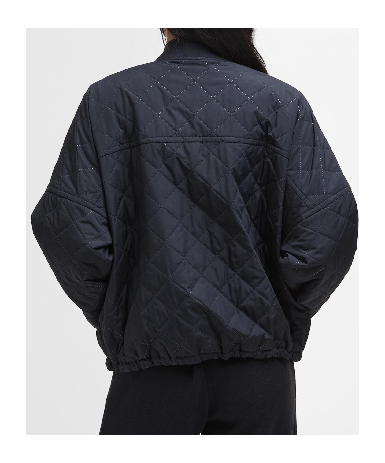 Barbour Emlyn Quilted Pilot Jacket In Black
