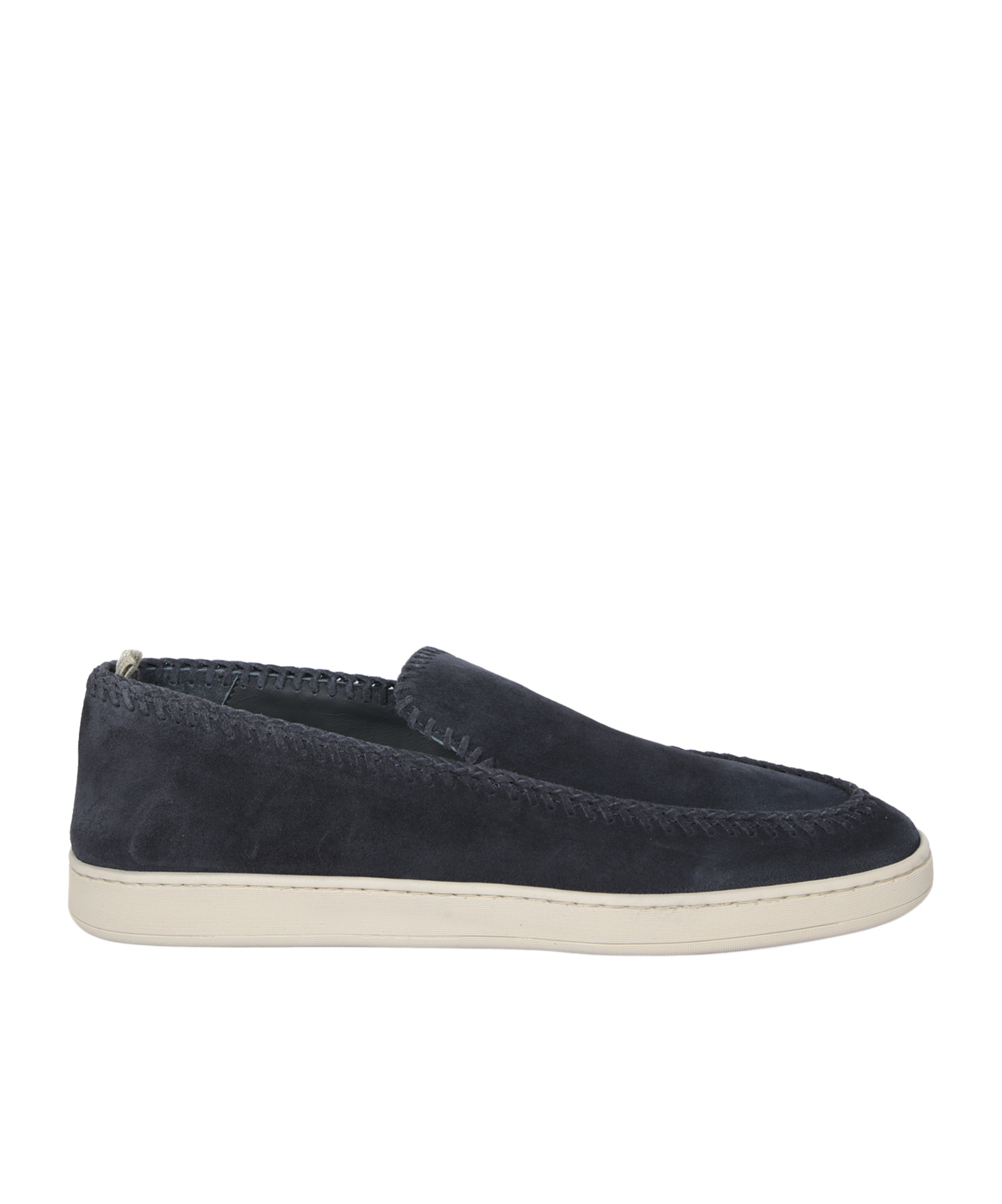 Officine Creative Herbie 001 Loafers In Black Suede In Navy Blue
