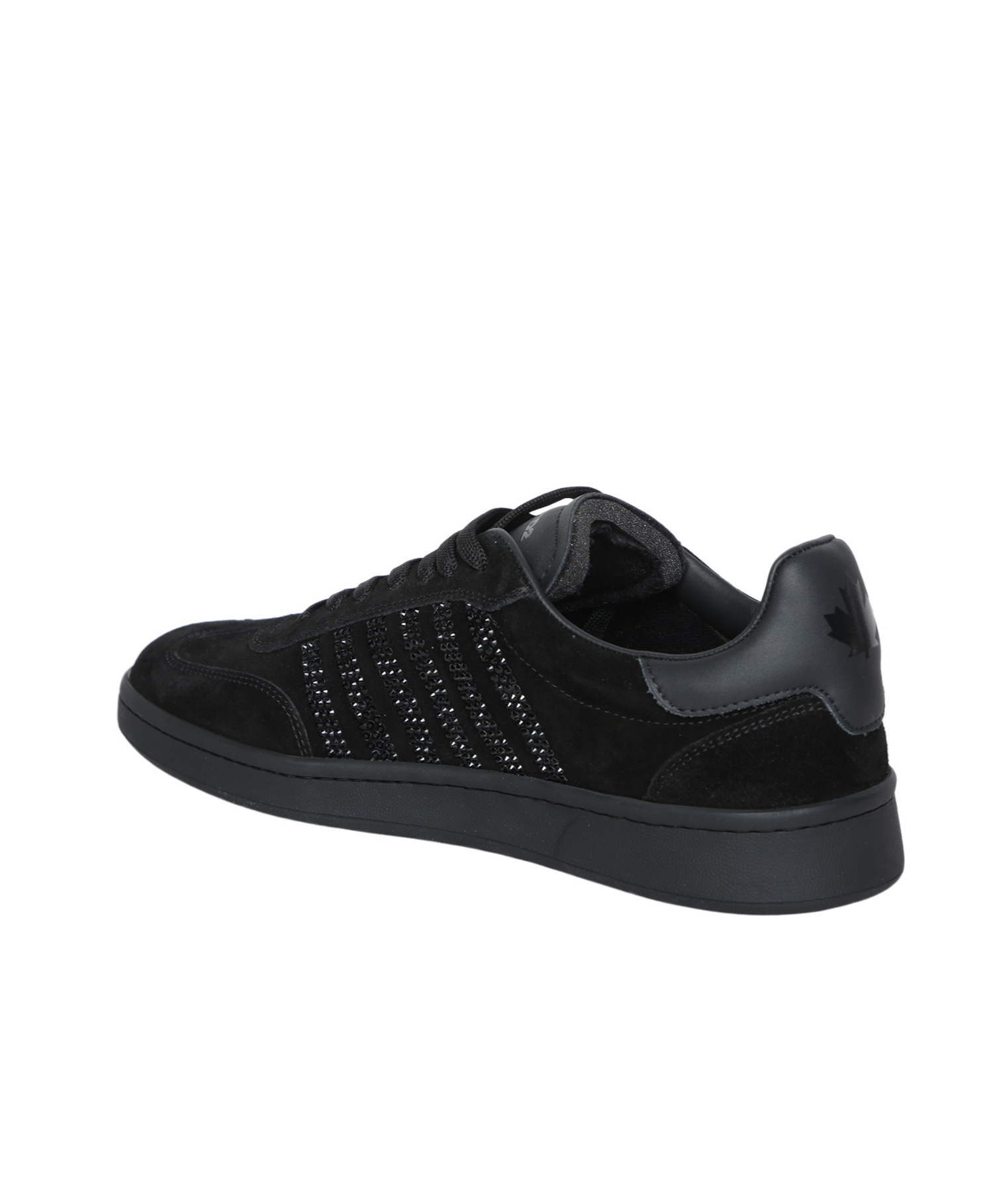 Dsquared2 Crystal-embellished Sneakers In Black