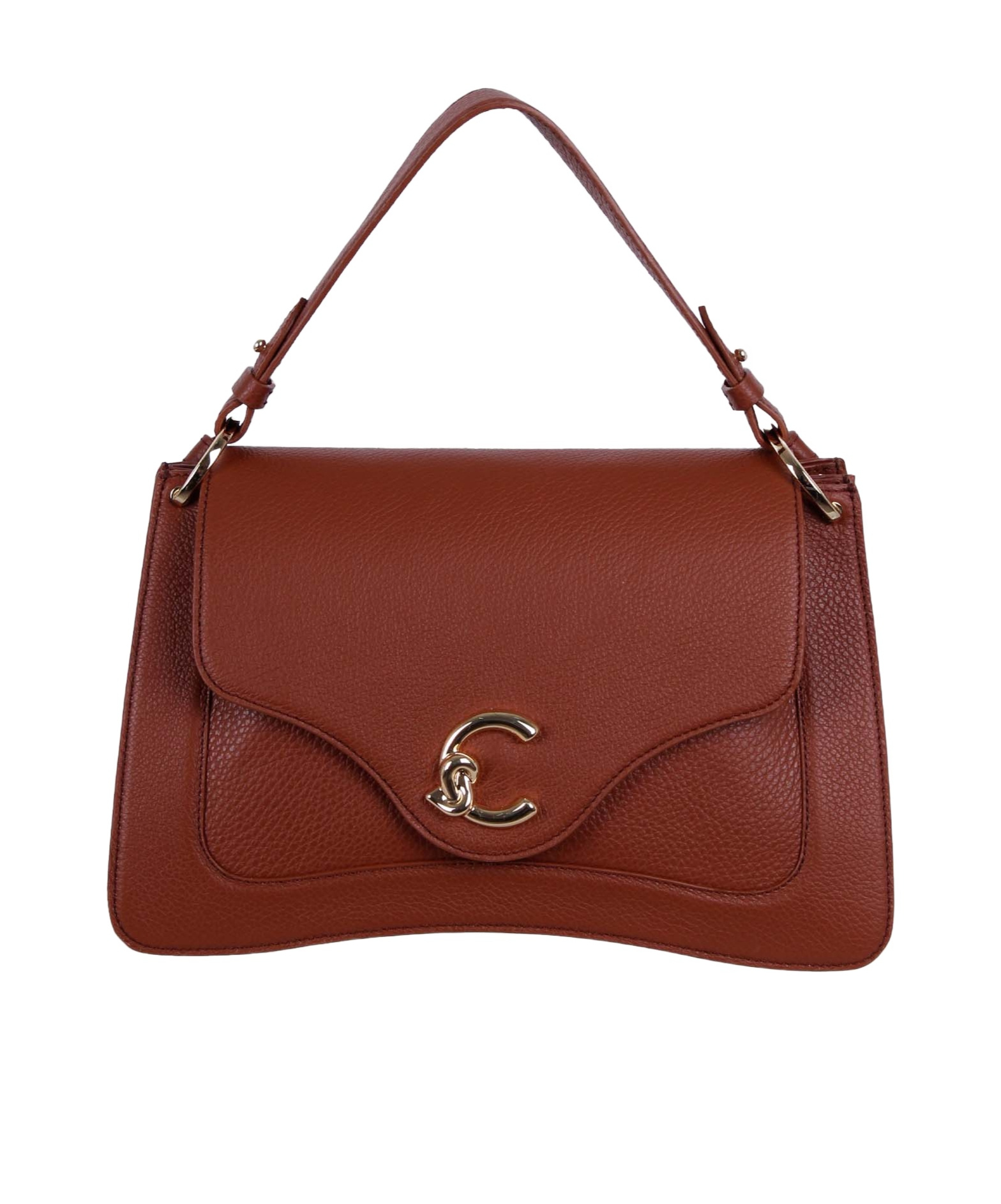 Coccinelle C-me Logo Plaque Tote Bag In Red