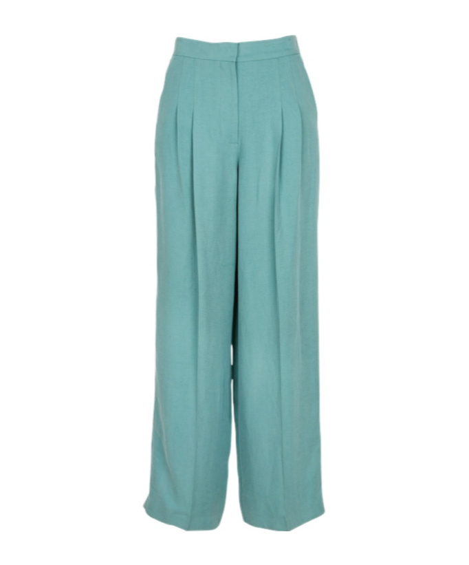 Ba&sh Pleated Casual Pants In Blue