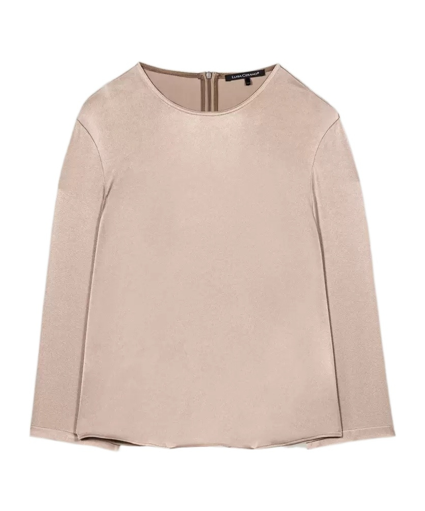 Luisa Cerano Round-neck Shirt In Nude