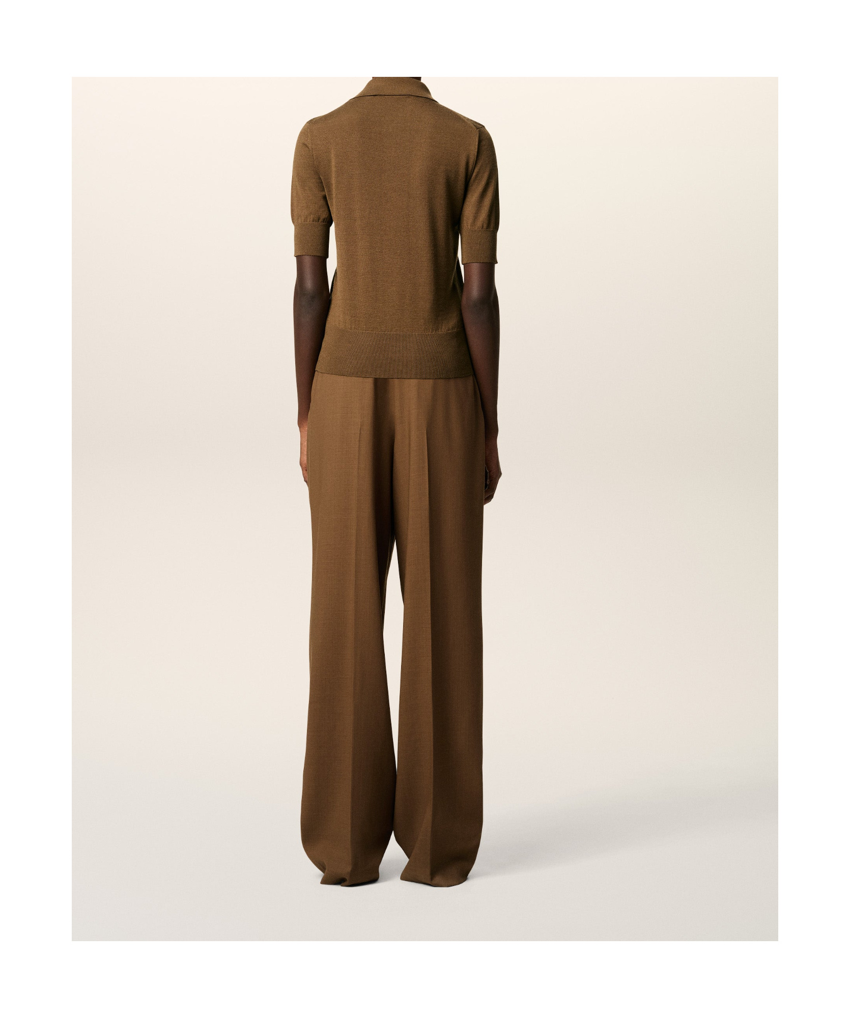 Ami Alexandre Mattiussi Short-sleeved Polo Shirt In Brown