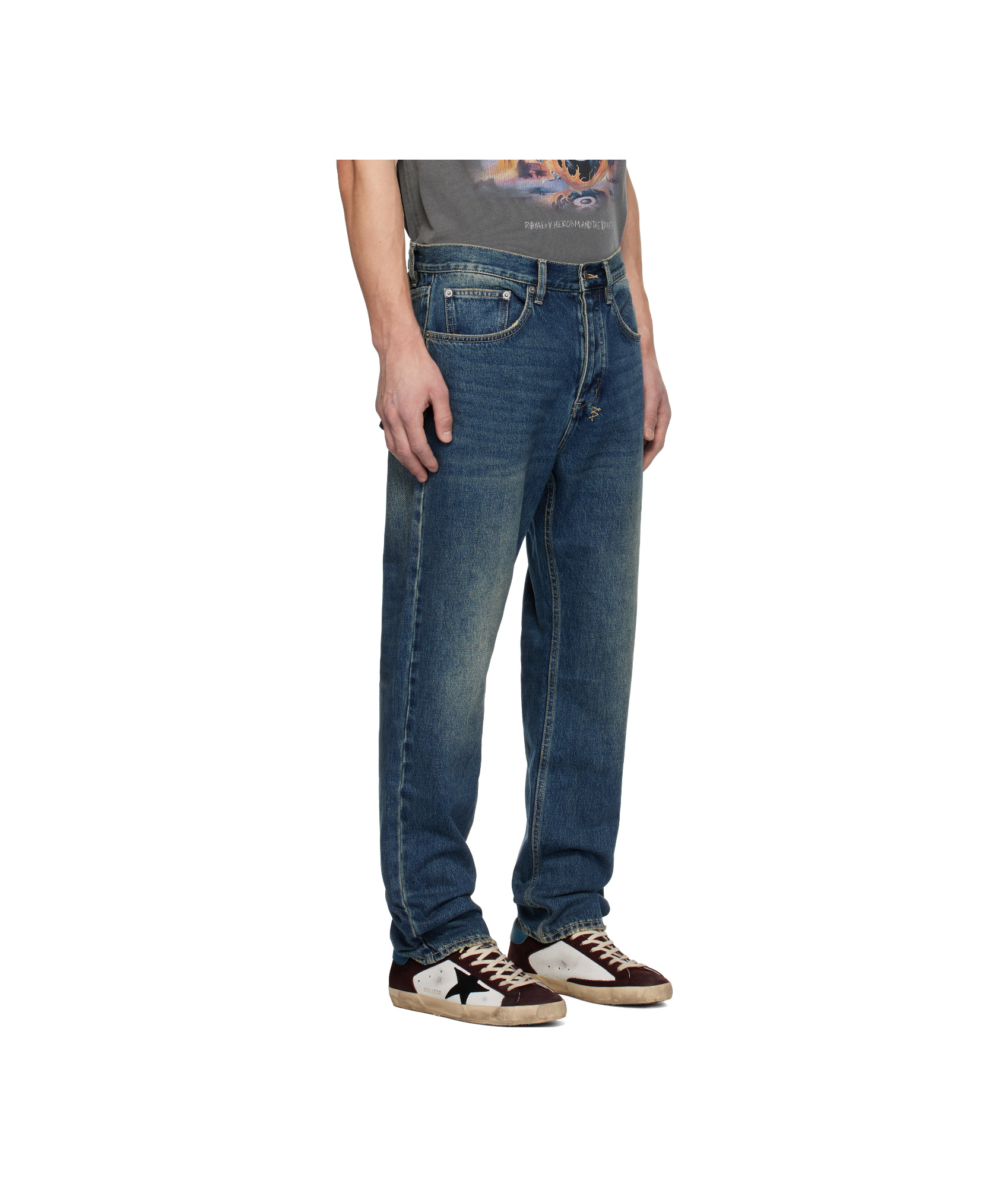 Shop Ksubi Anti K Gasoline Jeans In Blue