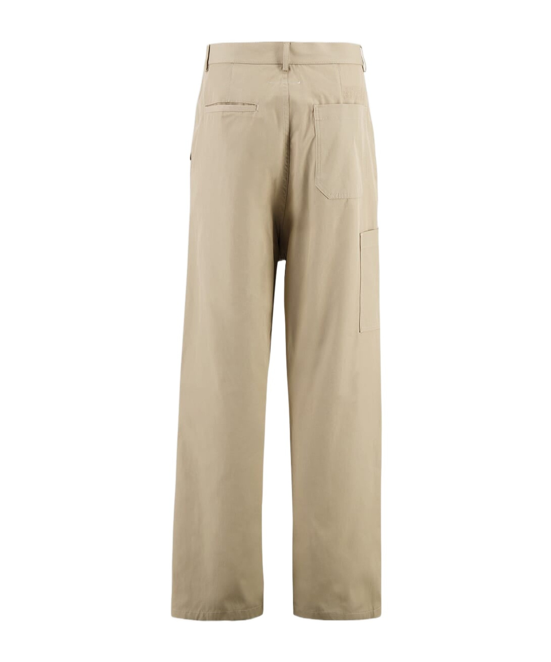 Mm6 Maison Margiela Belt Ring Casual Pants In Nude