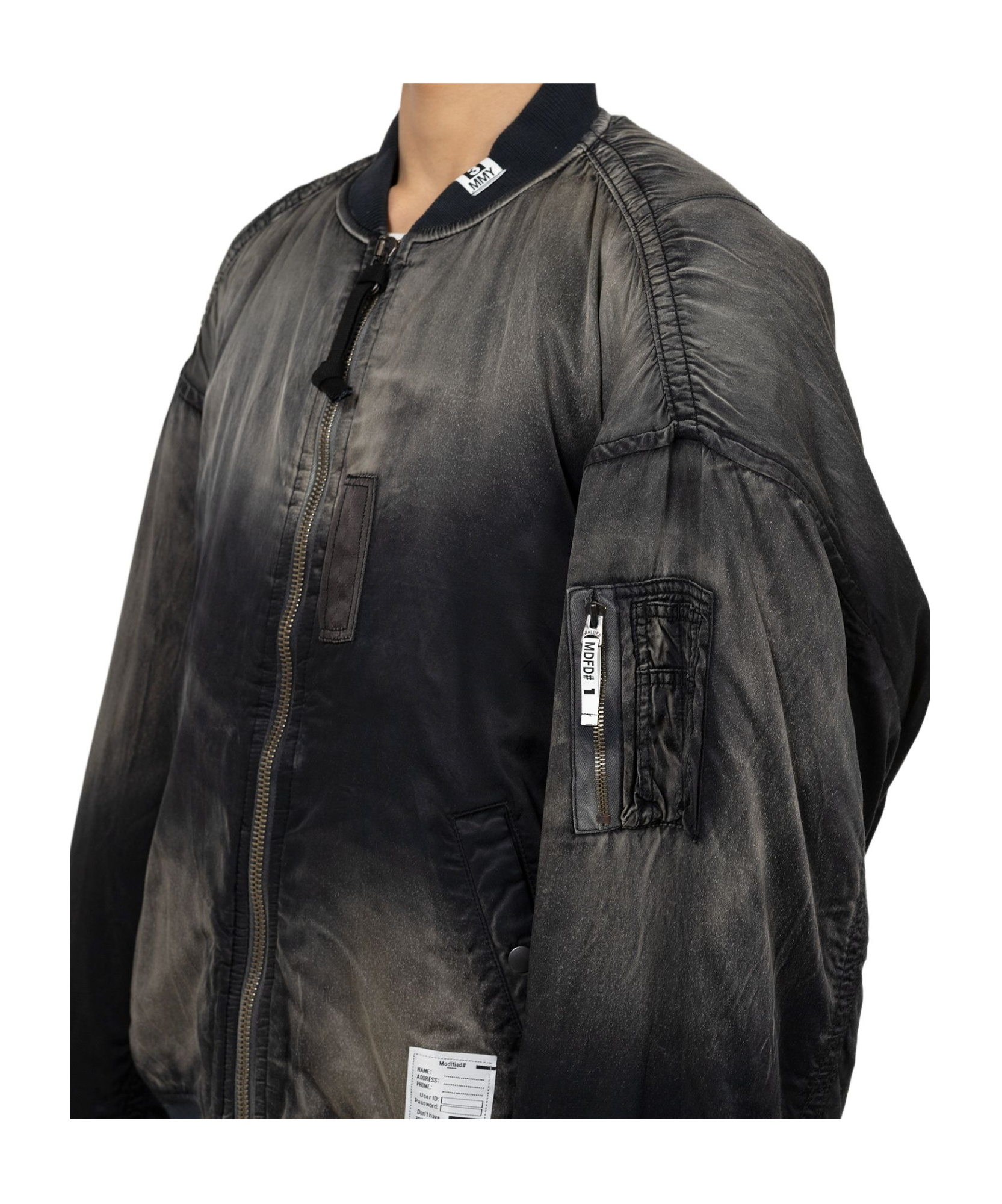 Miharayasuhiro Aged Flight Jacket In Black