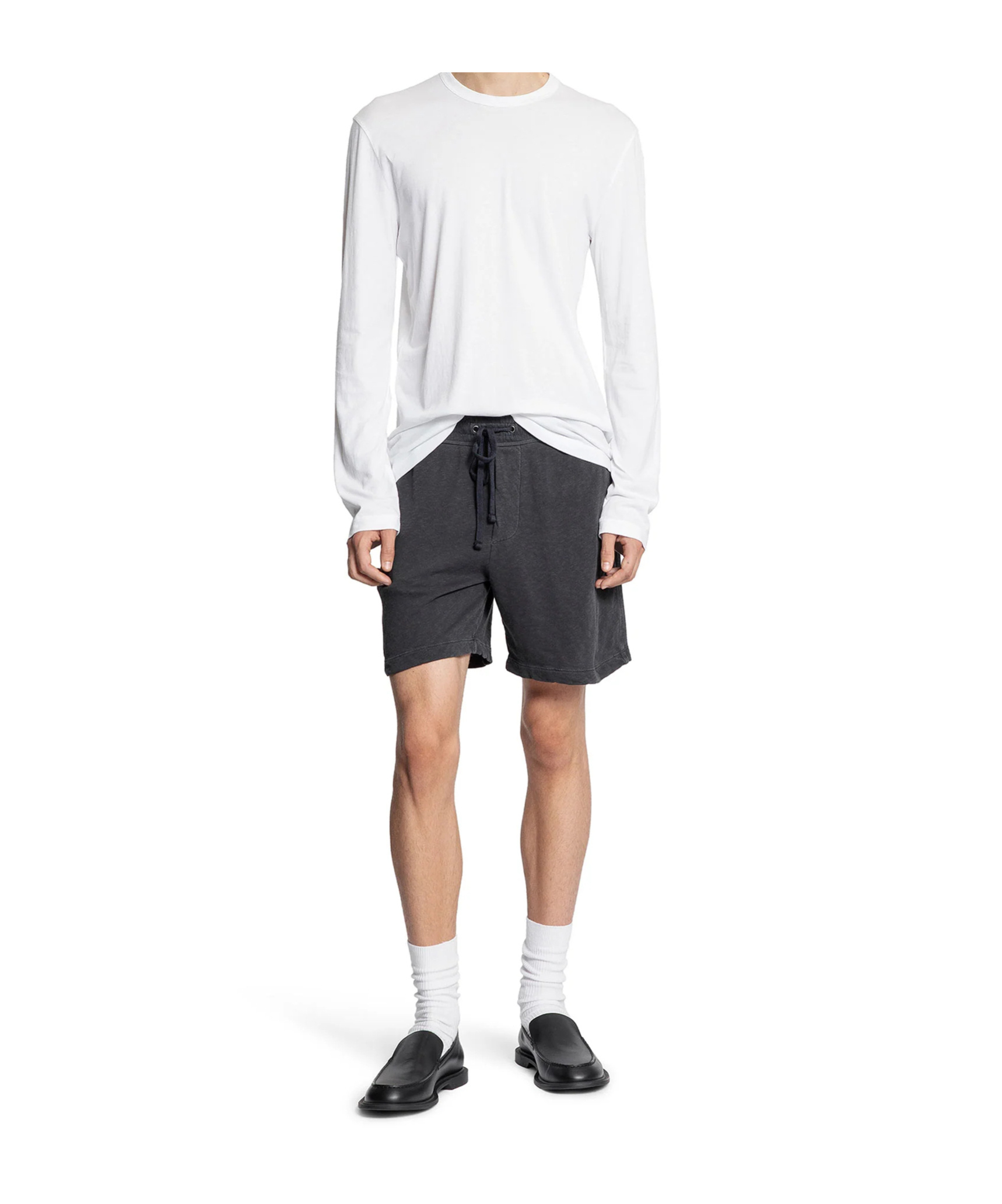 James Perse Drawstring Shorts In Blue