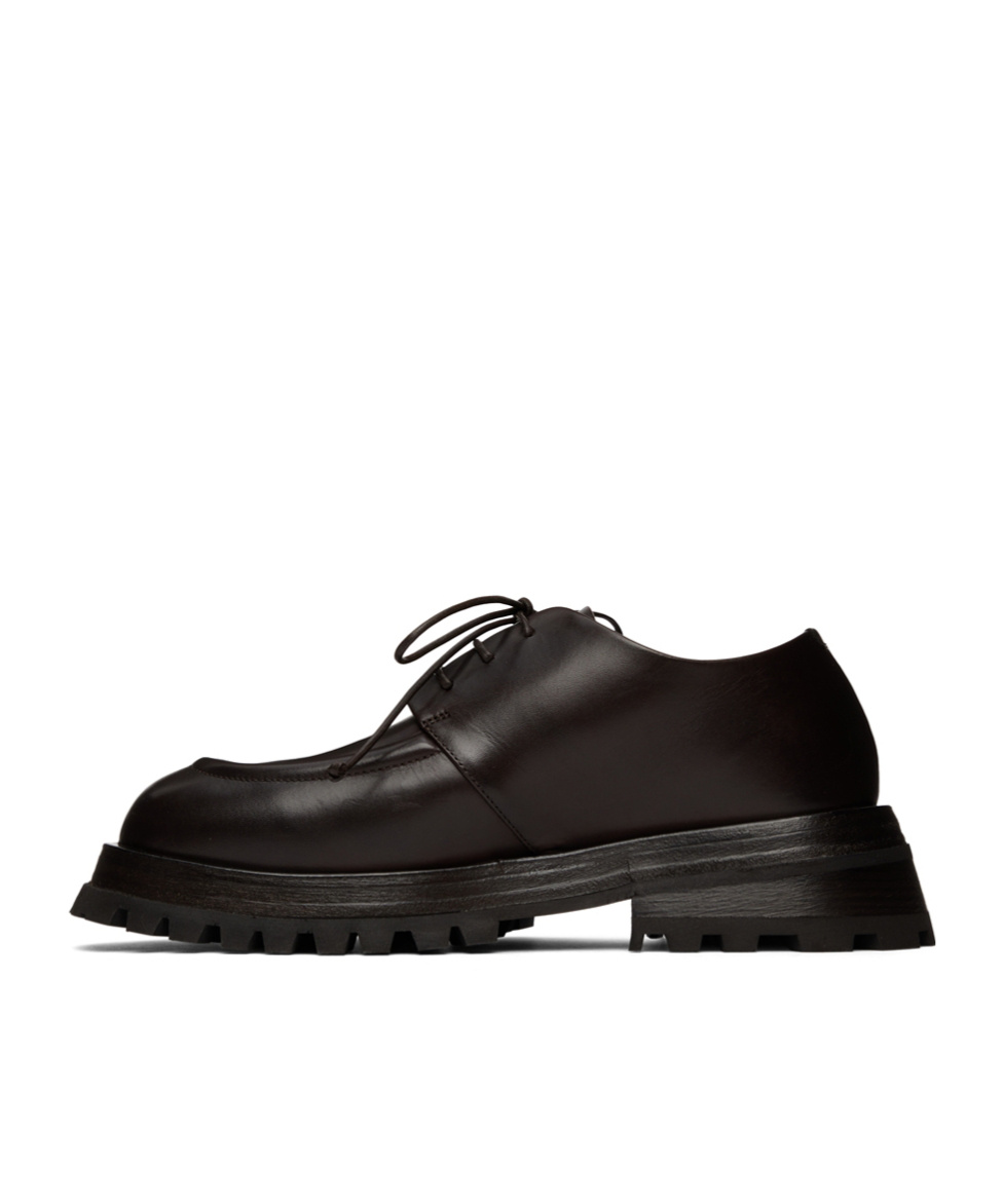 Marsèll Ridged-sole Lace-up Brogues In Black