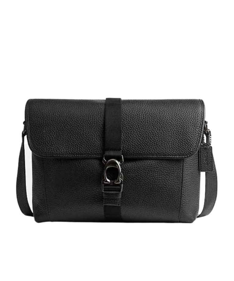 Coach Logo Shoulder Bag In Black