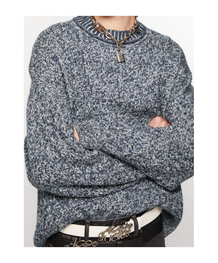 Acne Studios Jacquard Jumper In Gray