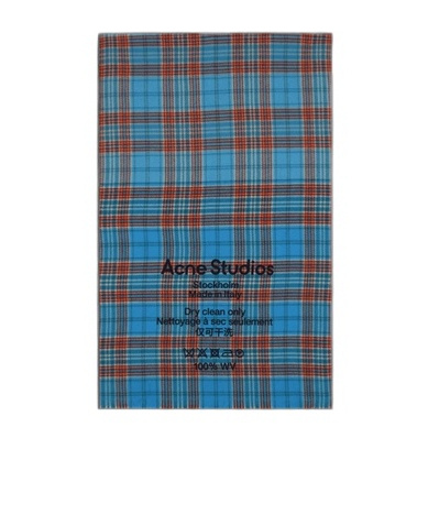 ACNE STUDIOS CONTRASTING PLAID SCARF