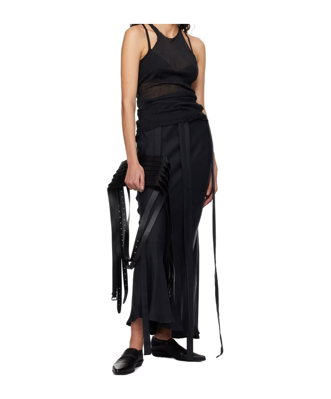 Ann Demeulemeester Nola Zipper Skirt In Black
