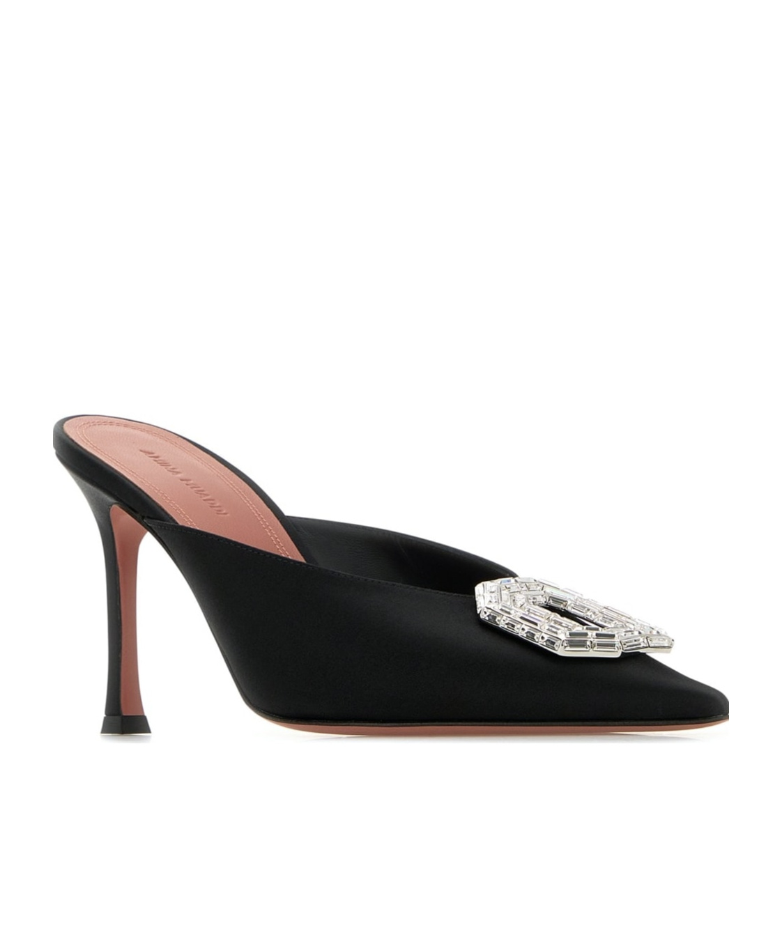 Amina Muaddi Camelia 90 Mules In Black