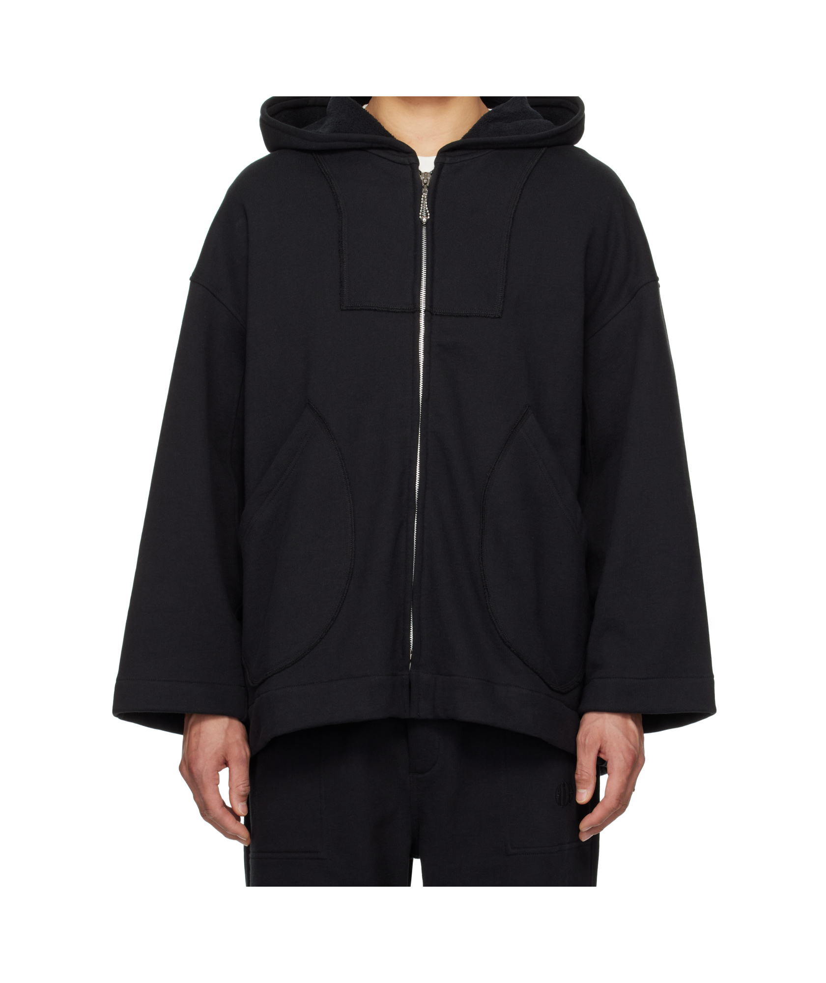 Bode Long Sleeve Hoodie In Black