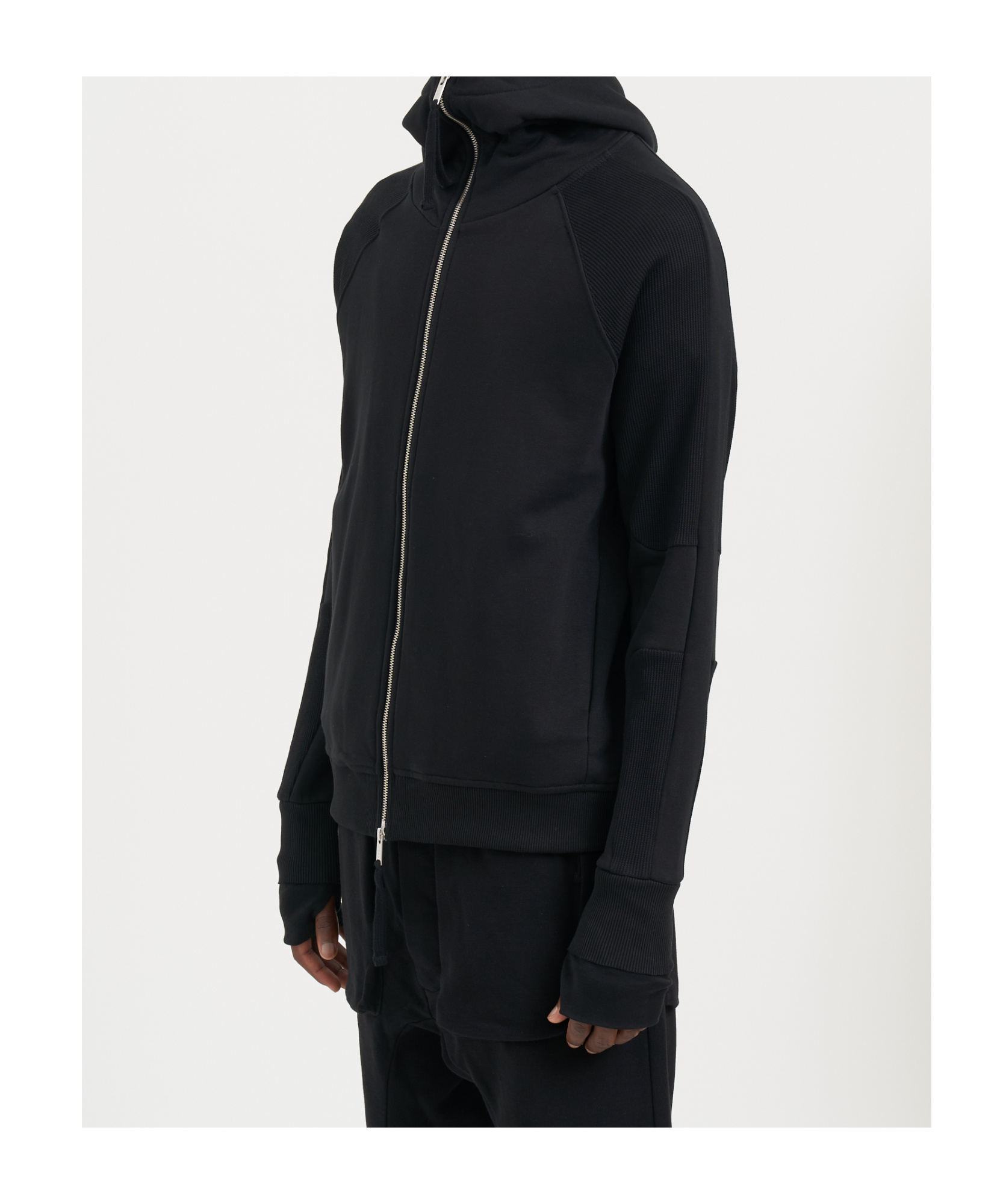 Thom Krom Hooded Casual Jacket In Black
