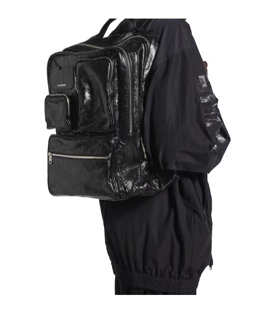 Balenciaga Versatile Urban Backpack Featuring Multiple Options In Black