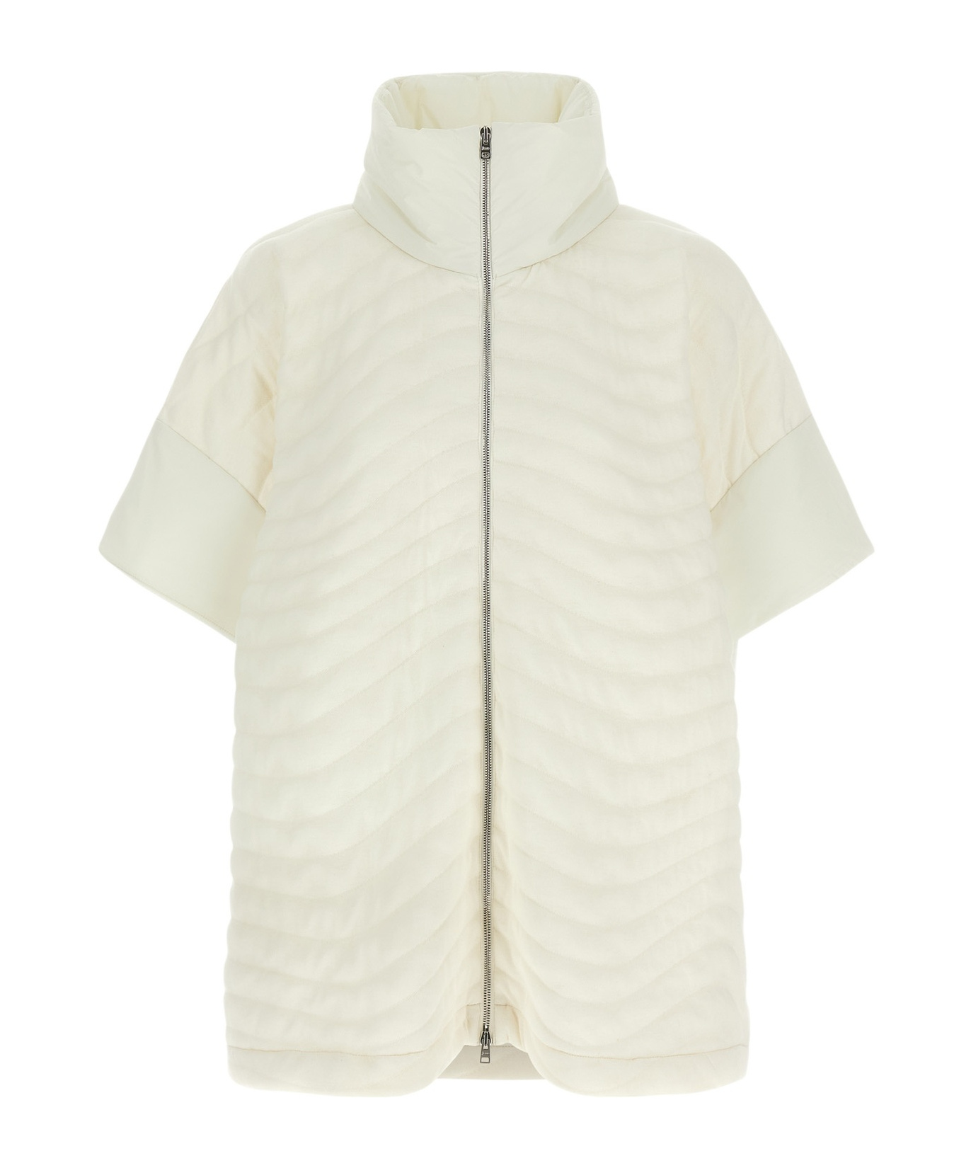 Herno Short-sleeved Casual Jacket In White