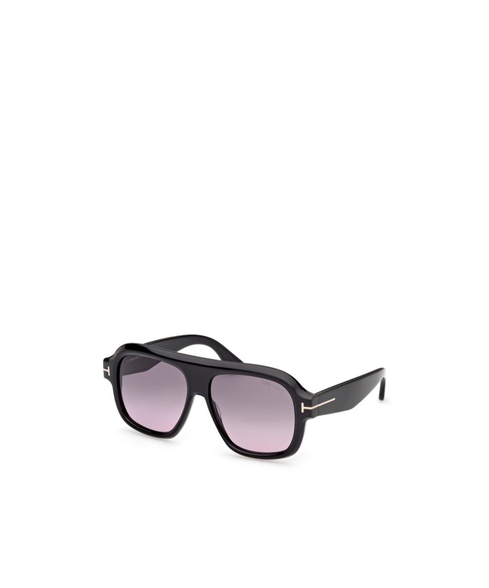 Tom Ford Eyewear Pilot Frame Sunglasses In Black