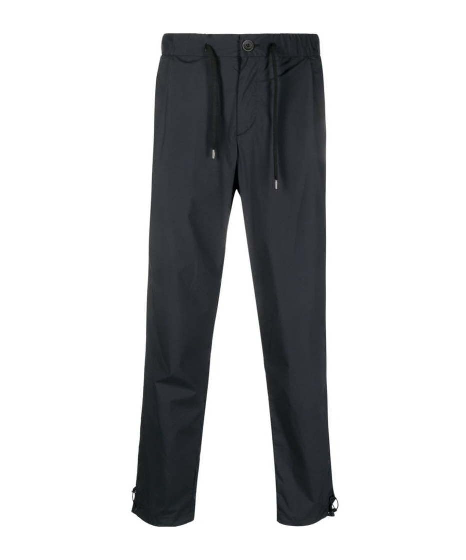 Herno Drawstring-waist Tapered Trousers In Black