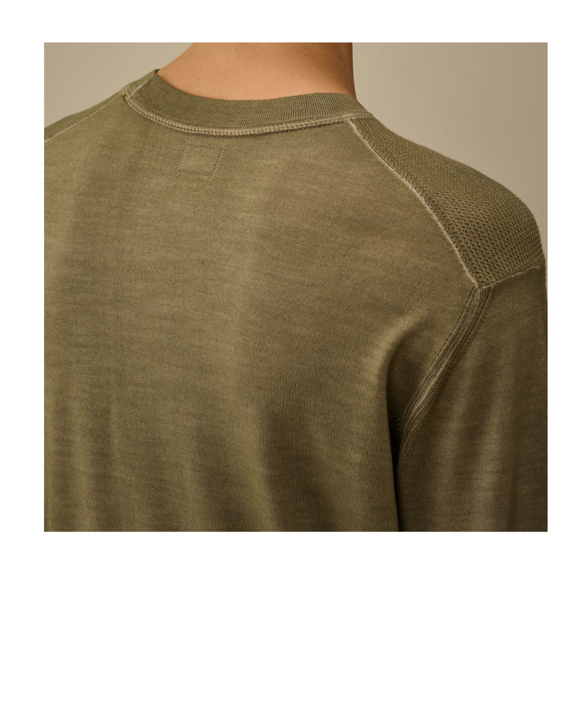 C.p. Company Lens-pocket Sweater In Green