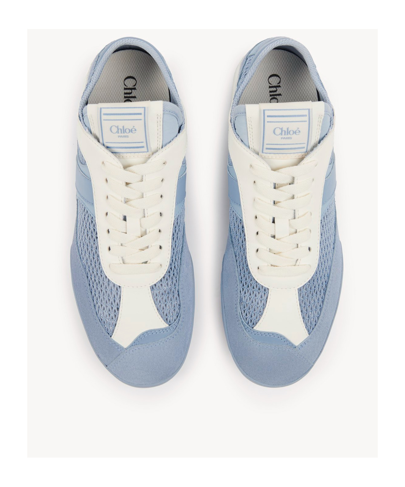 Chloé Lace-up Low-cut Casual Shoes In Blue