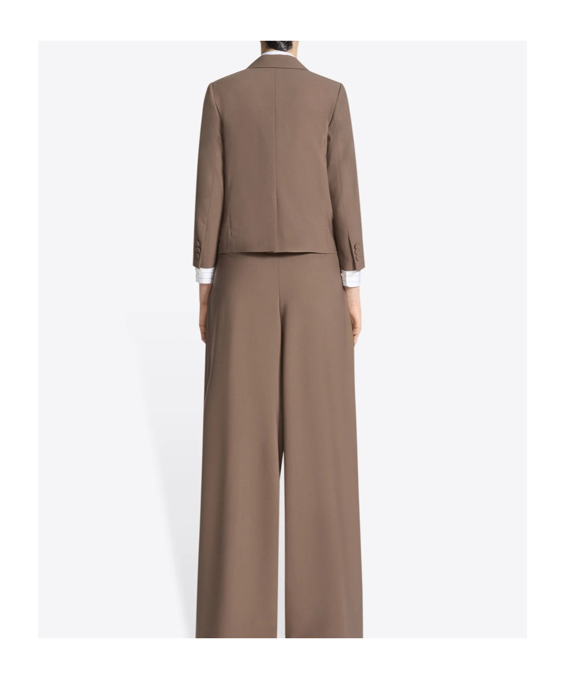 Dries Van Noten Long-sleeved Suit Jacket In Brown