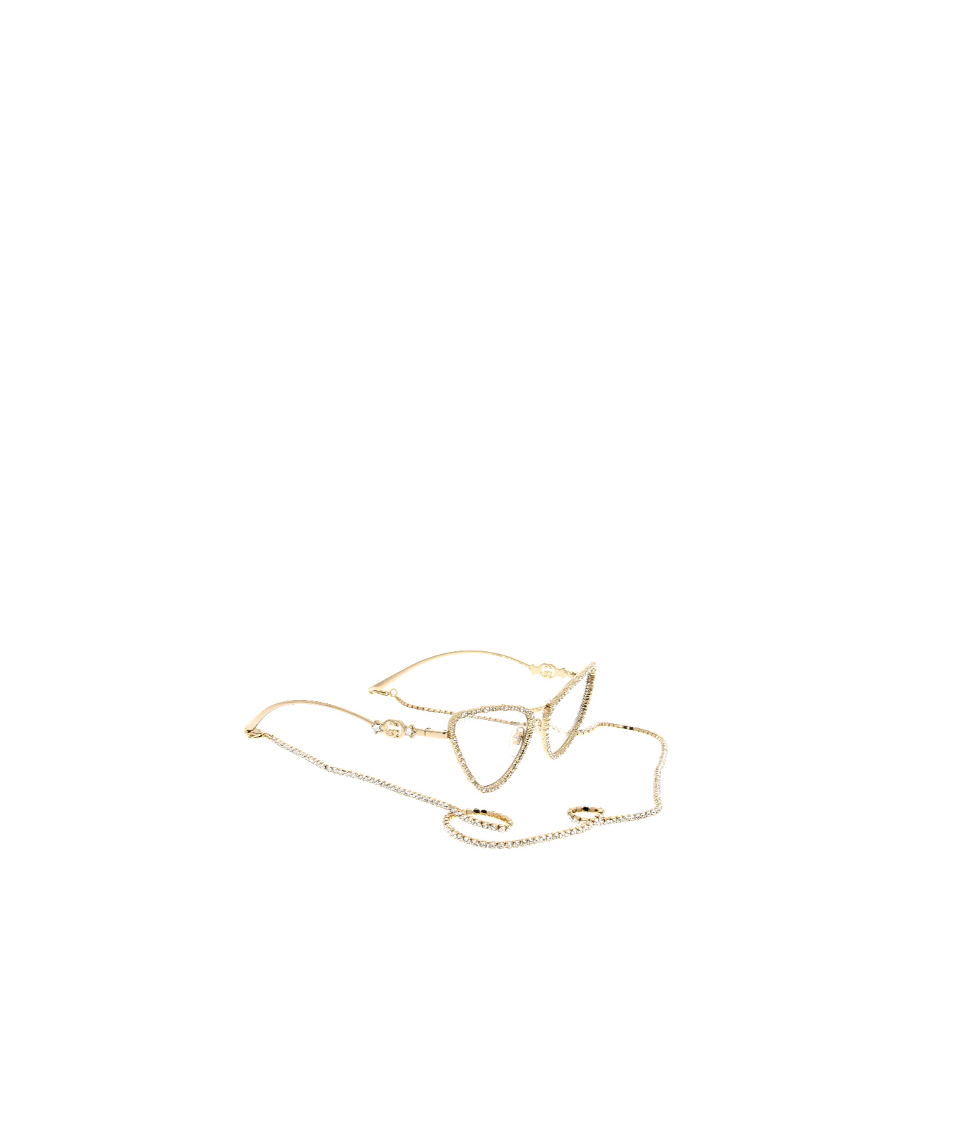 Gucci Interlocking G Cat-eye Glasses In Nude