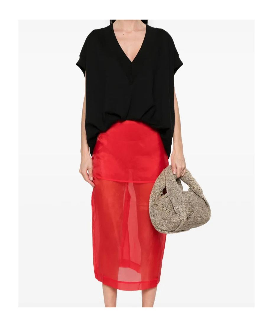 Shop Dries Van Noten Hann V-neck Short-sleeved Sweatshirt In Black