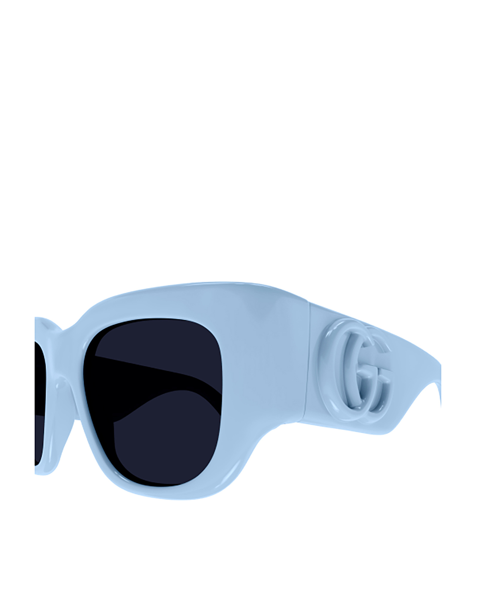Gucci Eyewear Rectangular Frame Sunglasses In Black