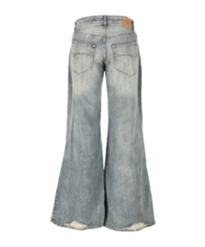 Balenciaga Baggy Washed Jeans In Gray