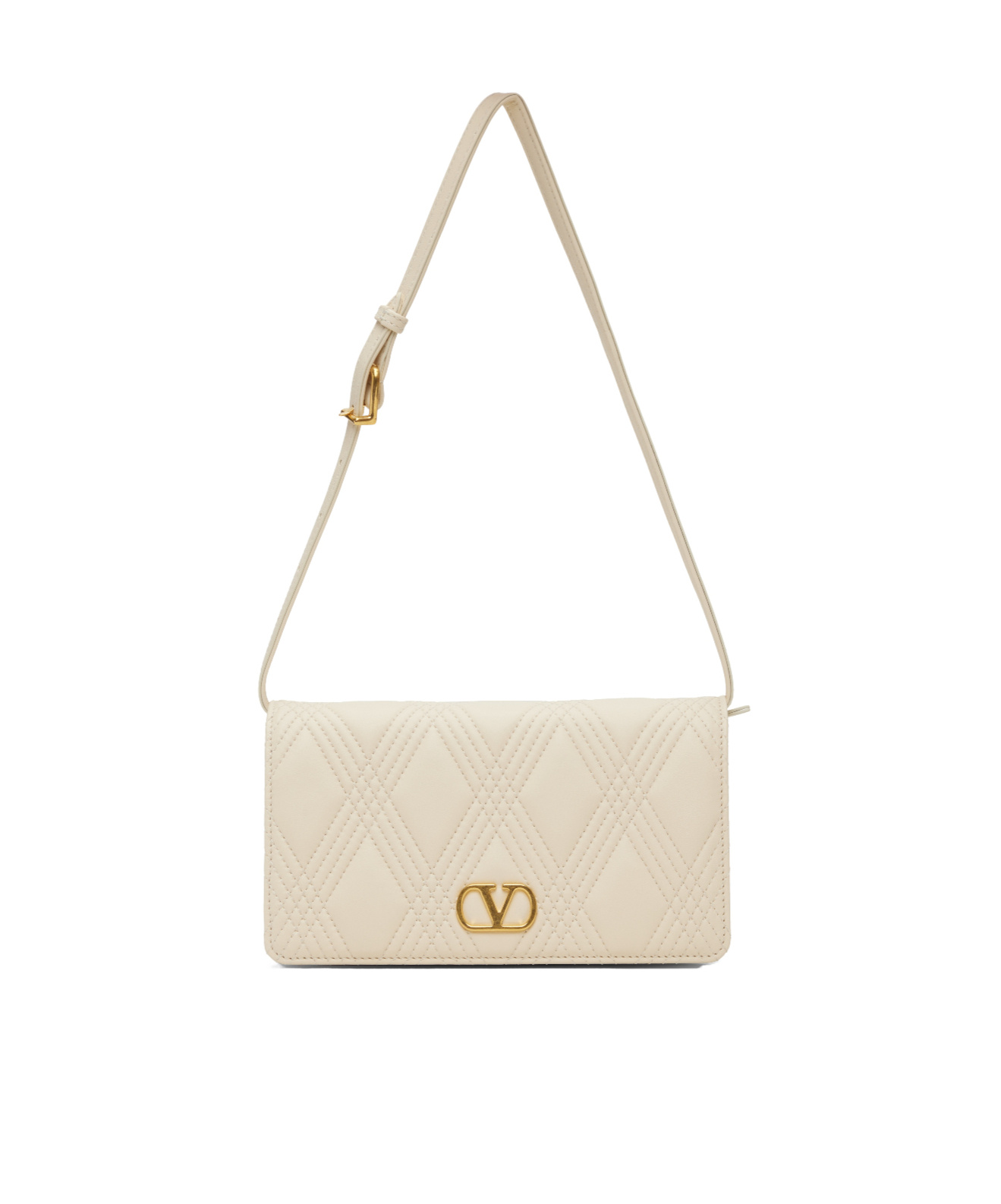 Valentino Garavani Mini Flap Shoulder Bag In White