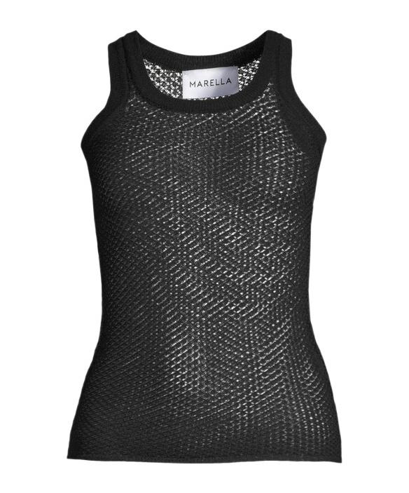 Marella Round-neck Vest In Black