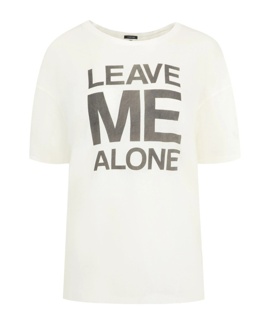 R13 Leave Me Alone Relaxed Tee In White