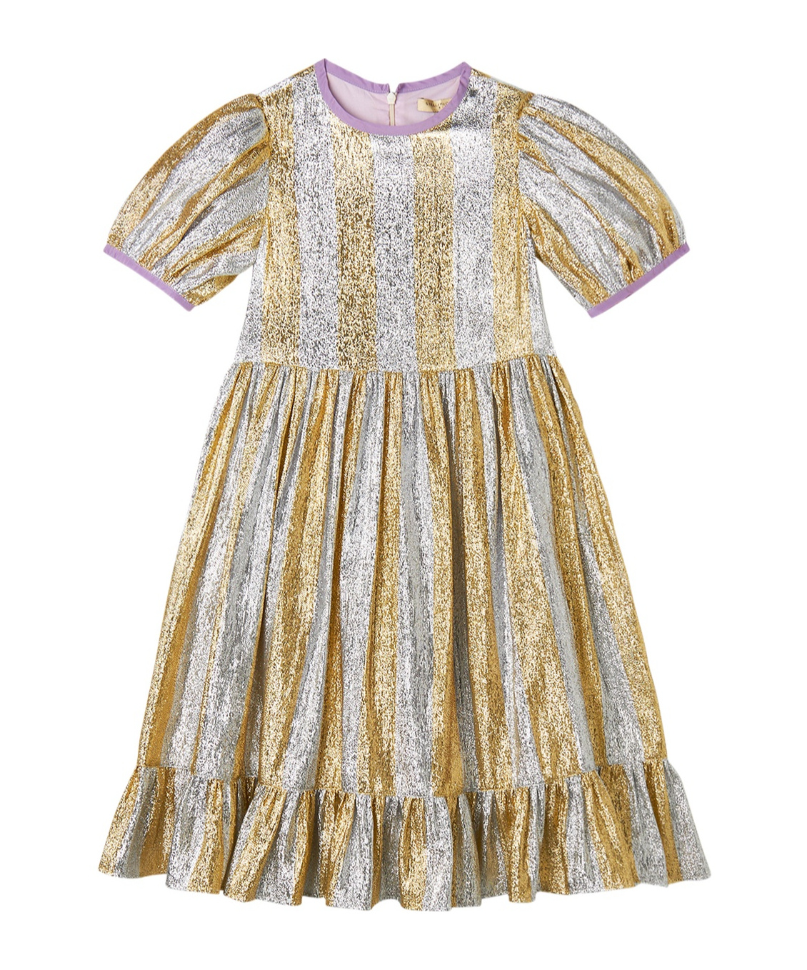Stella Mccartney Short-sleeved Dress In Gold
