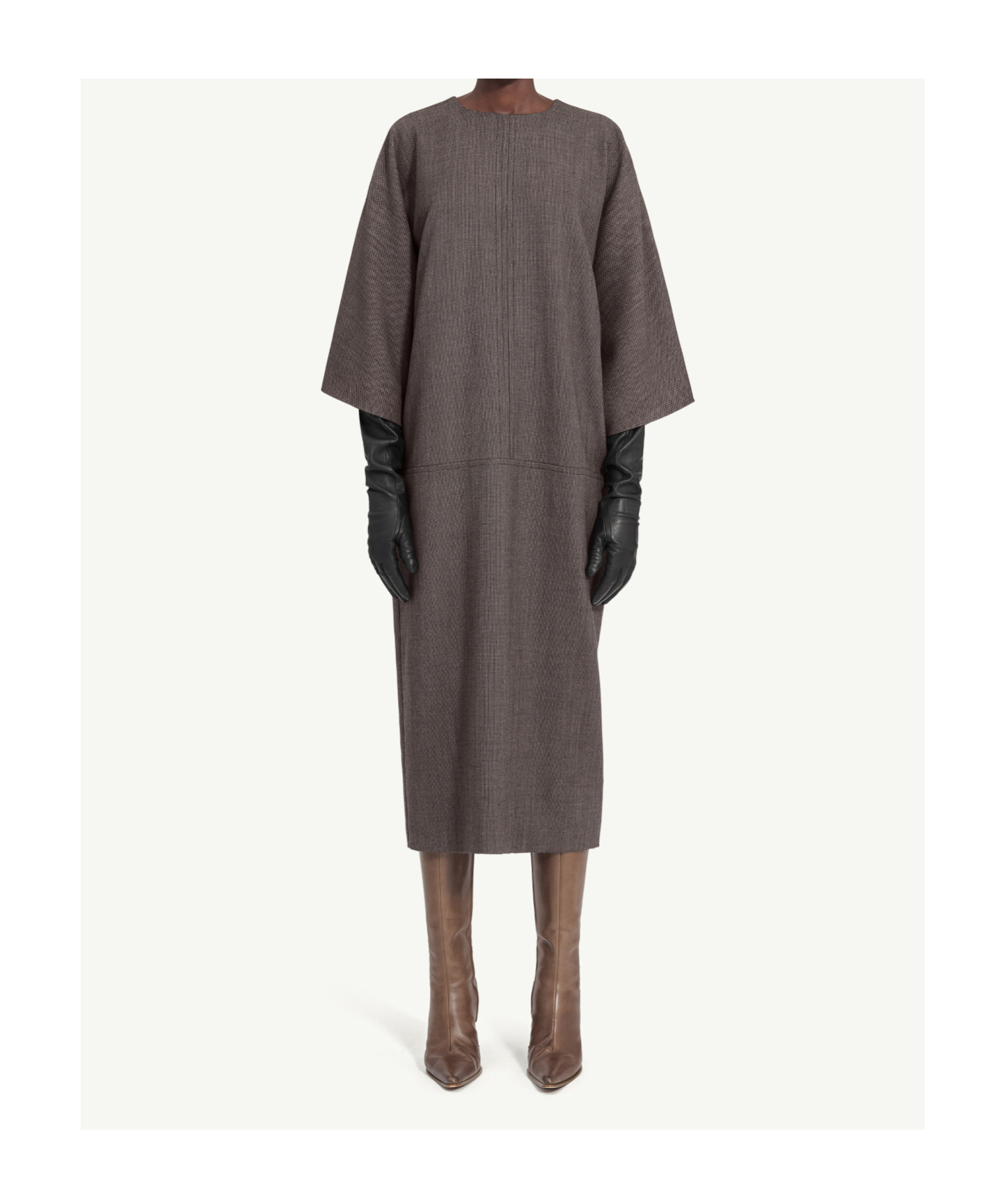 Mm6 Maison Margiela Textured Midi Dress In Multi