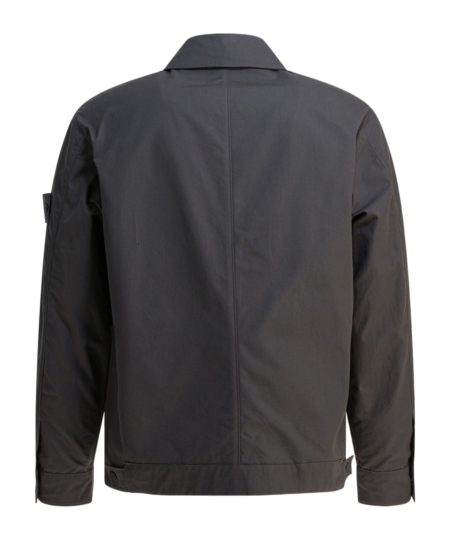 Stone Island Long-sleeved Shirt Jacket In Gray