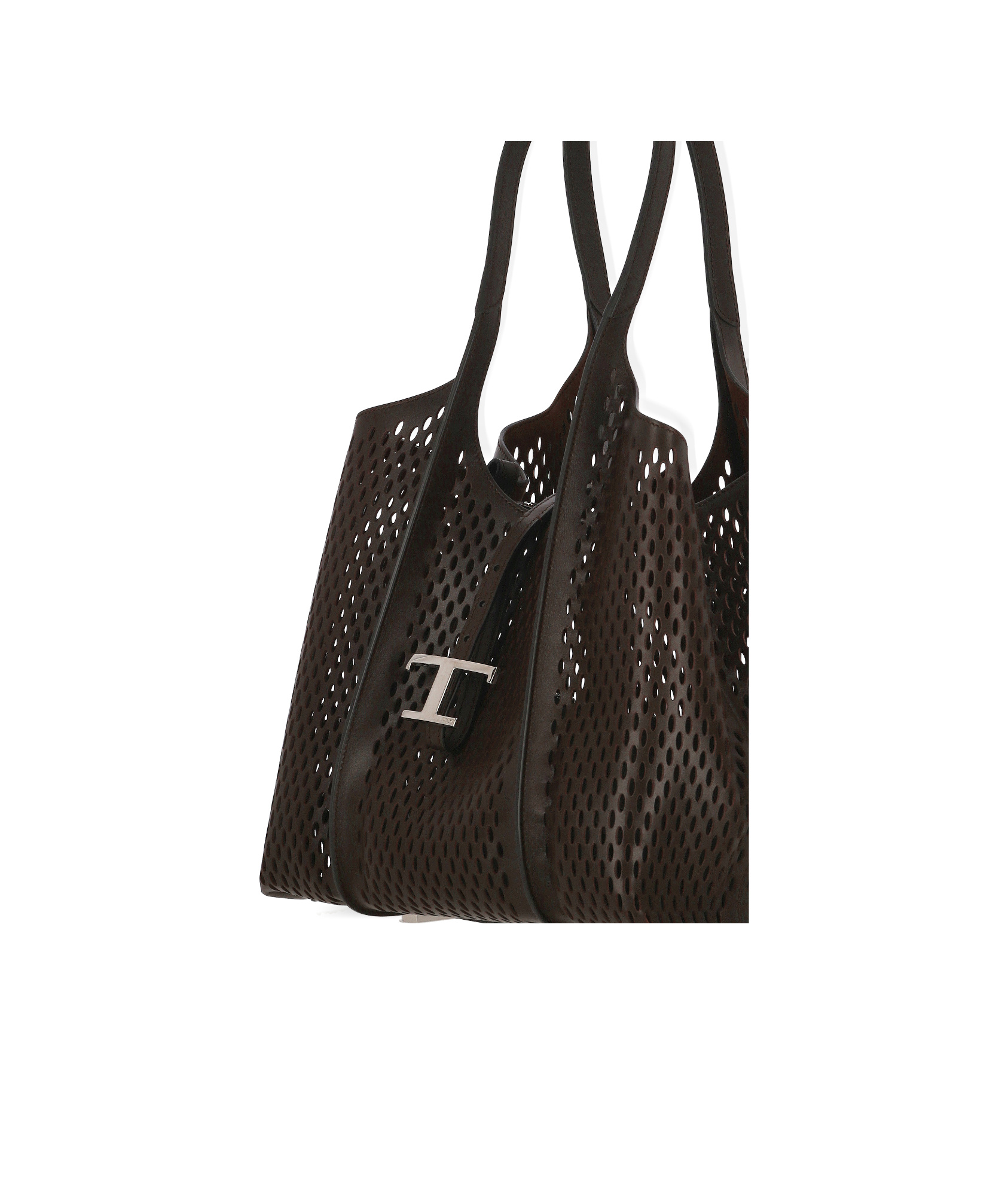 Tod's Medium T Timeless Tote Bag In Black