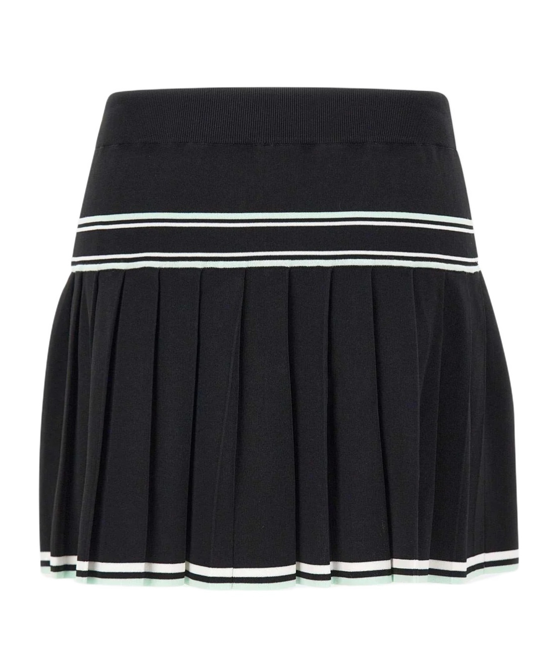 Casablanca Women Pleated Viscose Miniskirt In Black