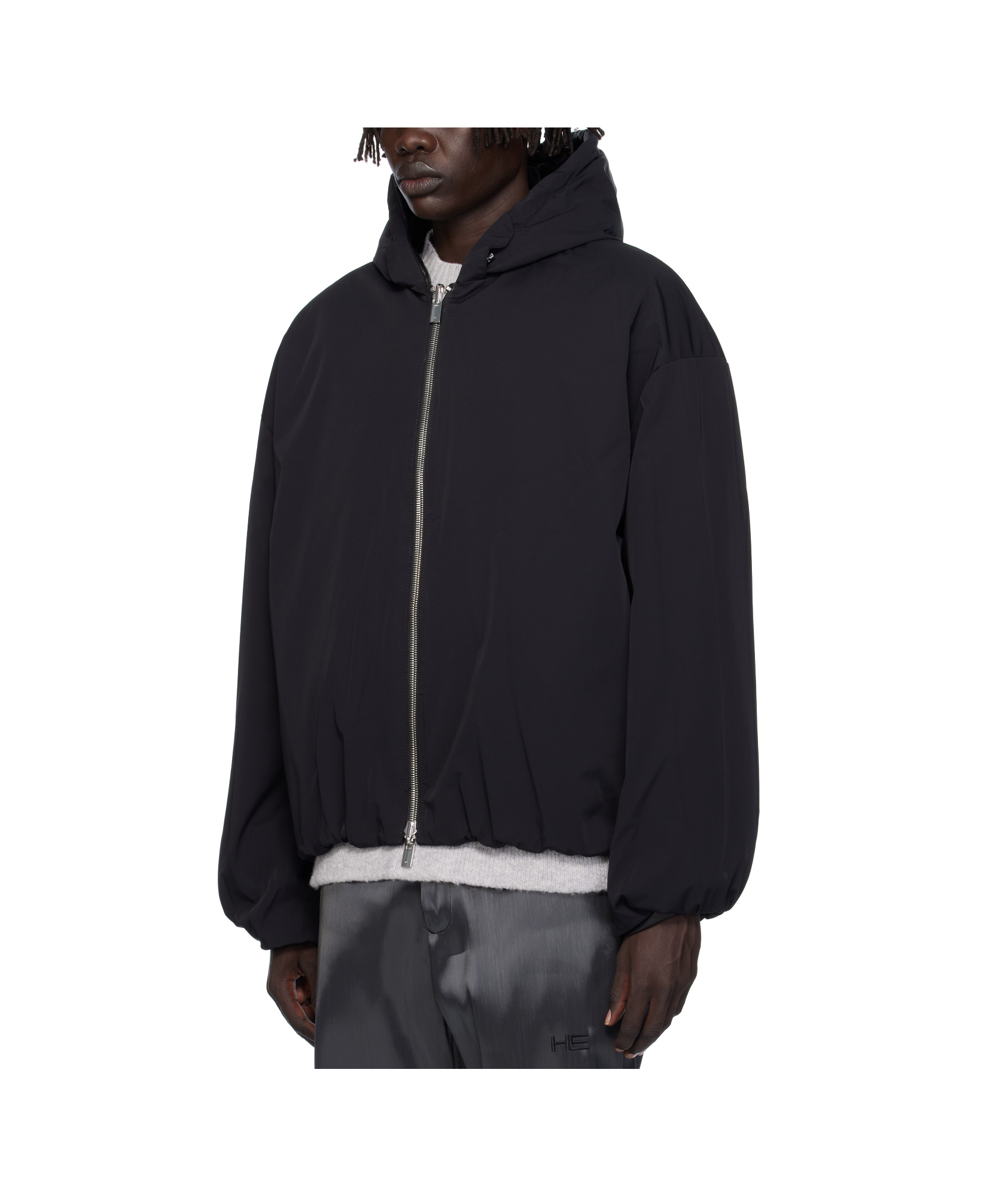 Heliot Emil Paralax Double-faced Leather Jacket In Black