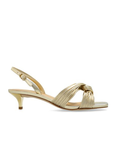 Michael Kors Alessia Kitten Sandal In Nude