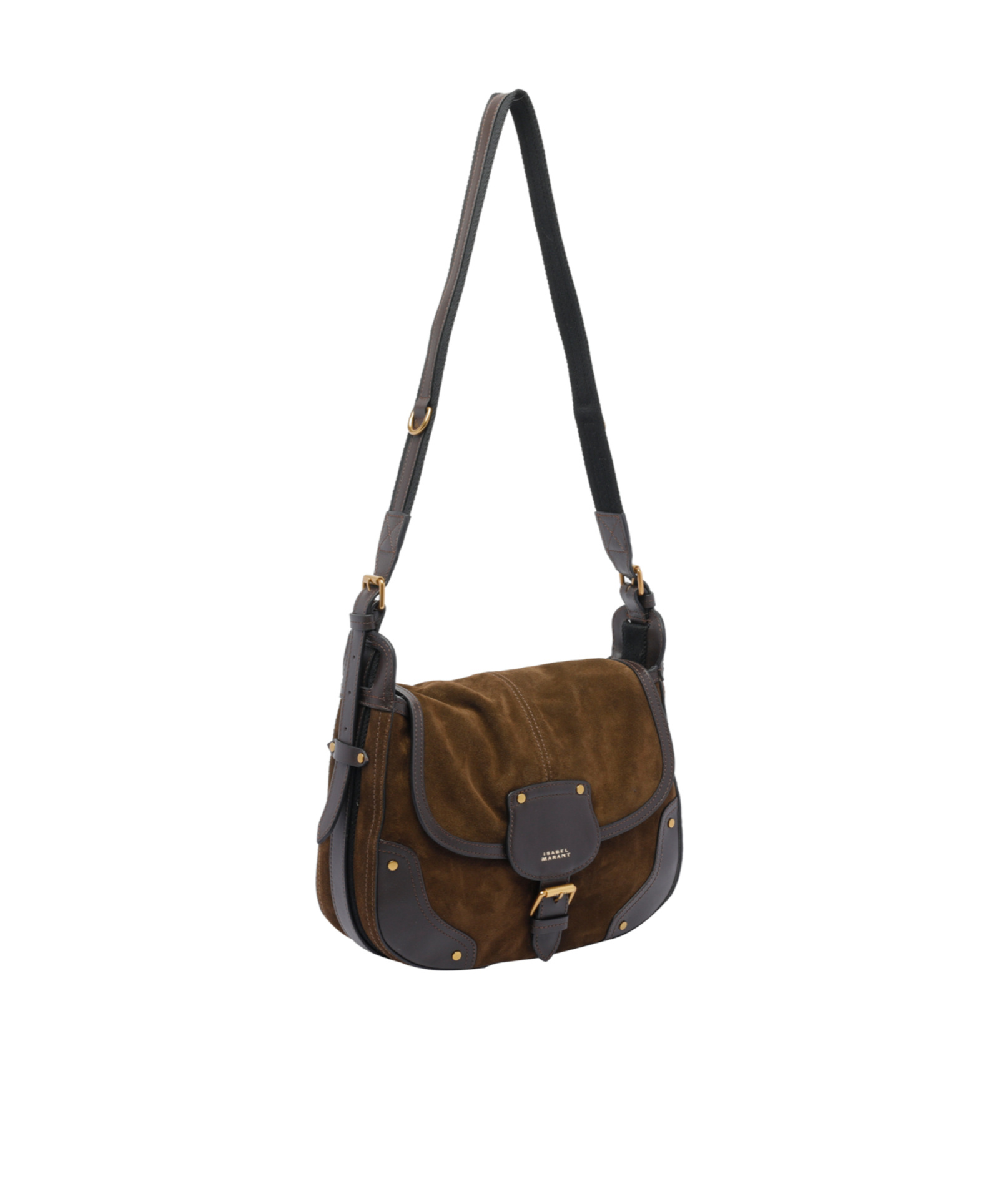 Isabel Marant Sierra S Suede Calfskin Leather Messenger Bag