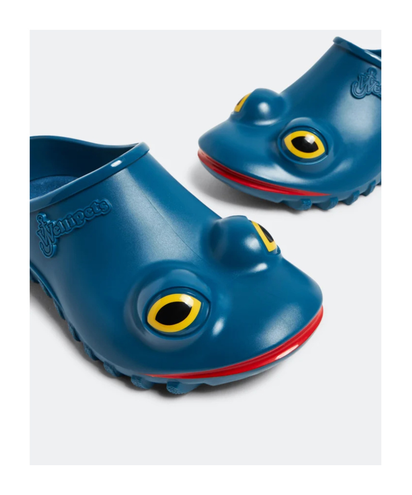Jw Anderson X Wellipets Frog Flats In Blue