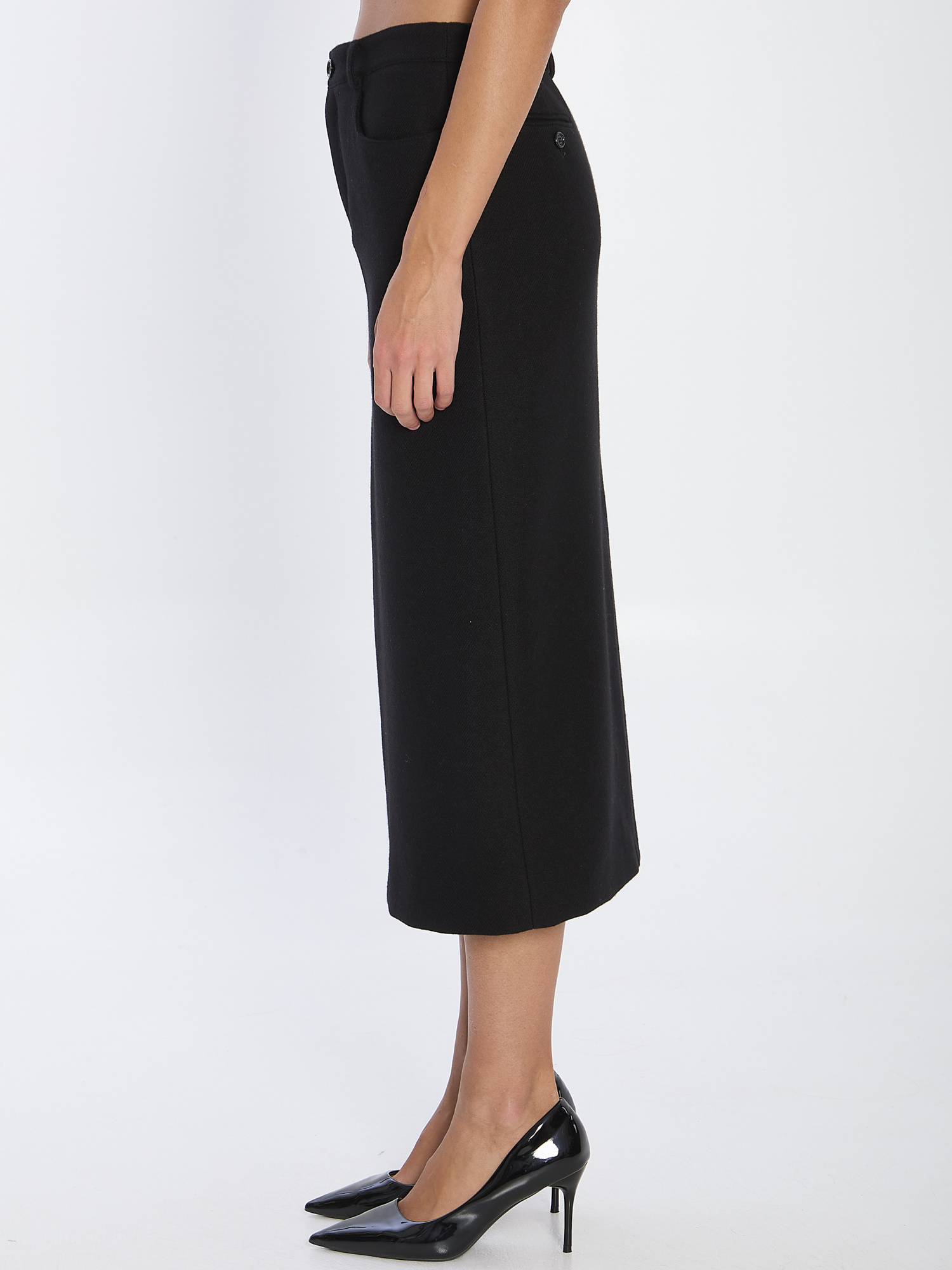 Celine Women Pencil Skirt In Black