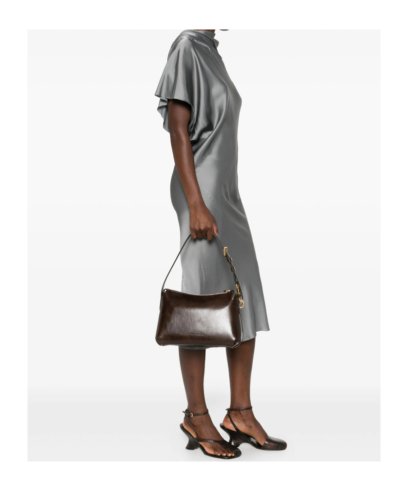 Dries Van Noten Zipper Shoulder Bag In Black