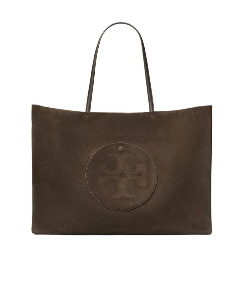 Tory Burch Ella Suede Tote In Brown