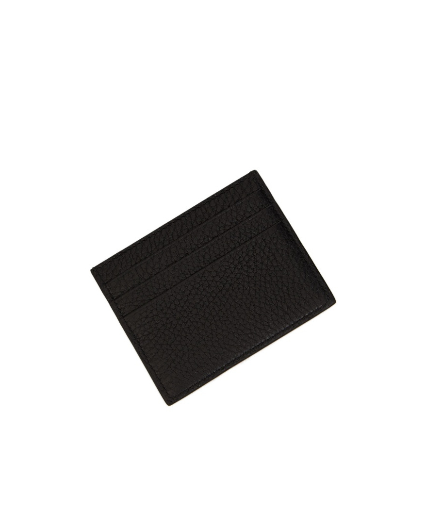 Valentino Logo-debossed Cardholder In Black