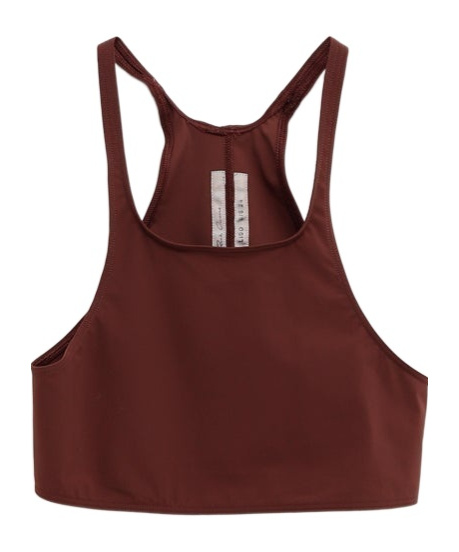Rick Owens Halterneck Bikini Top In Brown