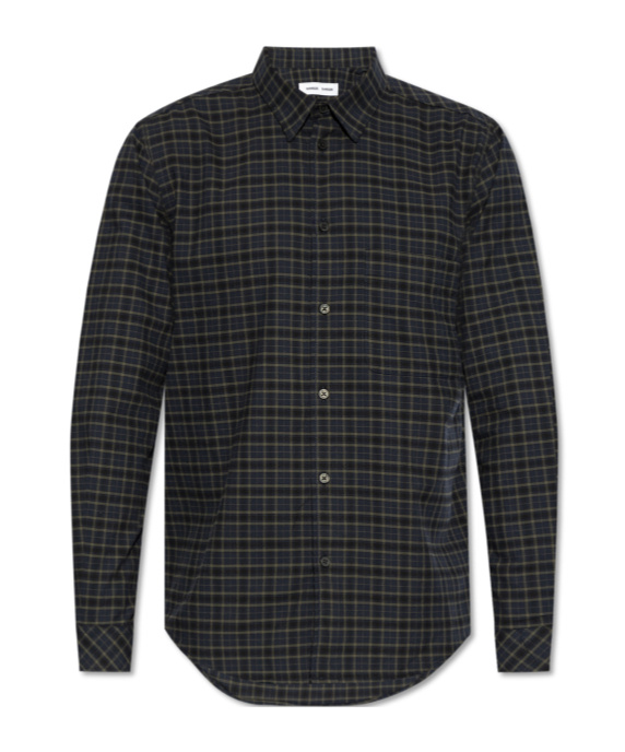 Samsoe & Samsoe Samsoe Samsoe Classic Checkered Shirt In Black