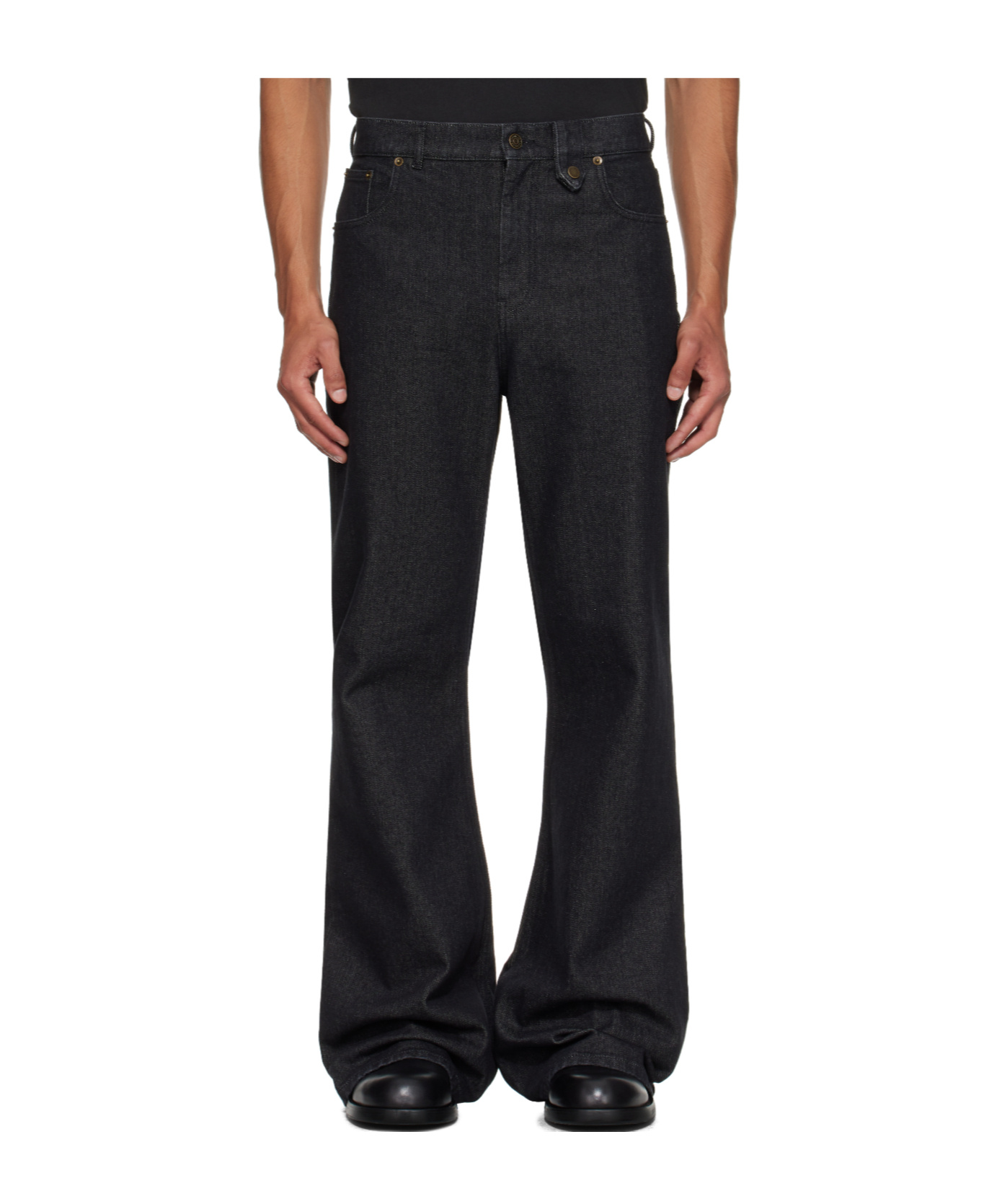 Egonlab Samy Wide Leg Jeans In Black