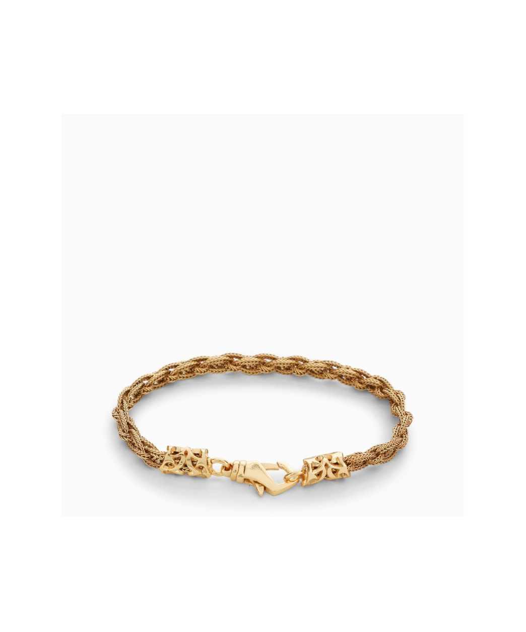 Emanuele Bicocchi Knitted Design Bracelet In Yellow